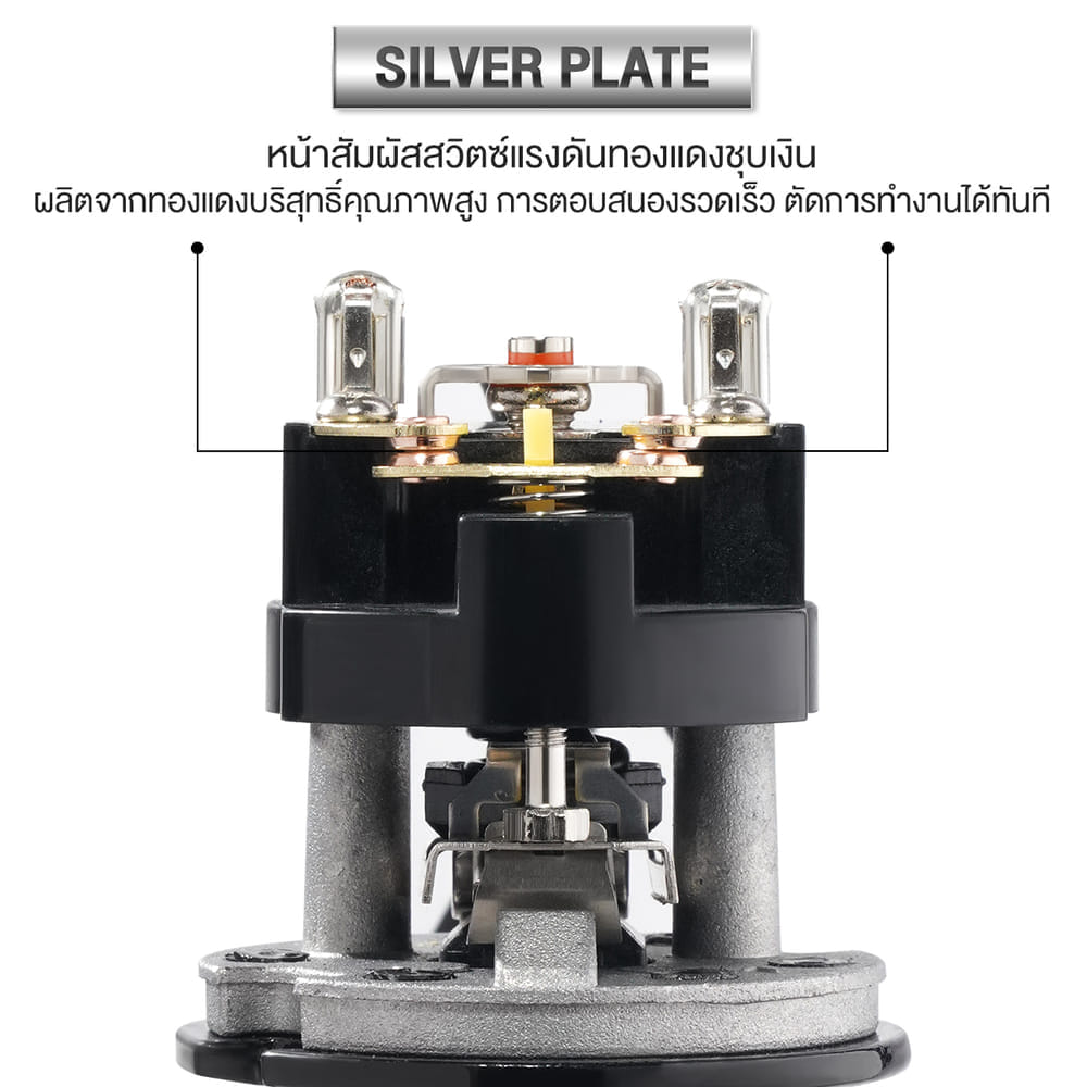 อะไหล่สวิตช์แรงดันปั๊มน้ำ DELTON  เกลียวนอก 1/4 นิ้ว สำหรับรุ่น DTPS-160